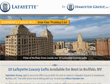 Tablet Screenshot of 10lafayette.com